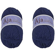 BELLATEX SET 2 pcs Yarn Aja NGM 50 g, 919 dark blue - Yarn