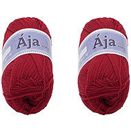 BELLATEX SET 2 pcs Yarn Aja NGM 50 g, 934 dark red - Yarn