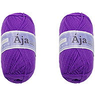 BELLATEX SET 2 pcs Yarn Aja NGM 50 g, 959 purple - Yarn