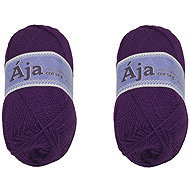 BELLATEX SET 2 pcs Yarn Aja NGM 50 g, 960 dark purple - Yarn