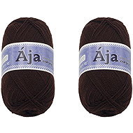 BELLATEX SET 2 pcs Yarn Aja NGM 50 g, 983 chocolate - Yarn
