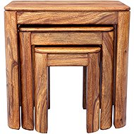Raavi Tina folding tables 3 pcs, natural - Side Table