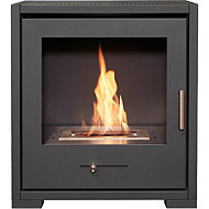Fired Up OKO S3 Biokrb gray anthracite - Bioethanol Fireplace