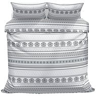 Kaptan cotton bed linen Grey winter 140 × 200, 70 × 90 cm - Bed Linen