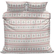 Kaptan cotton bed linen Red Winter 140 × 200, 70 × 90 cm - Bed Linen