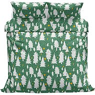Kaptan cotton bed linen Stromky green 140 × 200, 70 × 90 cm - Bed Linen