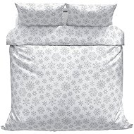 Kaptan cotton bed linen Snowflakes 140 × 200, 70 × 90 cm - Bed Linen