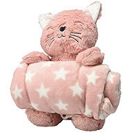 H&L Soft cat with blanket with stars for children 75 × 100 cm - Blanket