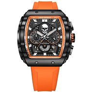 Lige Man silicone 89112-1 orange - Men's Watch