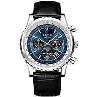 Lige Man 8989-9 silver blue - Men's Watch