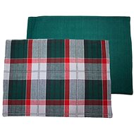 Home Elements Placemat 33 × 45 cm Káro dark green - Placemat