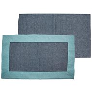 Home Elements Placemat with border 30 × 50 cm light and dark blue - Placemat