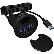 Raidsonic Icy Box IB-HUB1403, 4 portos, beépíthető - USB Hub