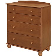 IDEA Komoda 4 zásuvky COPACABANA hnědá - Chest of Drawers