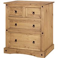 IDEA Dresser 2+2 drawers CORONA 3 wax - Chest of Drawers
