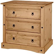 IDEA Chest of drawers 3 drawers CORONA 3 wax - Chest of Drawers