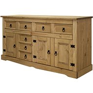 IDEA Chest of drawers 3 doors + 7 drawers CORONA wax - Chest of Drawers