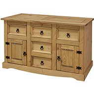 IDEA Komoda 2 dveře + 5 zásuvek CORONA vosk - Chest of Drawers