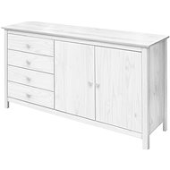 IDEA Dresser 2 doors + 4 drawers TORINO white - Chest of Drawers