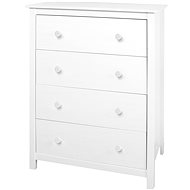 IDEA Komoda 4 zásuvky TORINO bílá - Chest of Drawers
