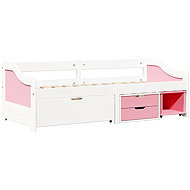 IDEA Furniture Maxima Single bed with drawers, pink - Bed