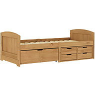 IDEA Furniture 8816V Mary Single bed with drawers, wax - Bed