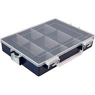 IDEAL BOX Plastic Organiser XL - Dark Blue/Transparent - Tool Organiser