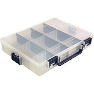 IDEAL BOX Plastic Organiser XL - Transparent/Dark Blue - Tool Organiser