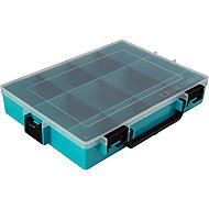 IDEAL BOX Plastic Organiser XL - Turquoise/Black - Tool Organiser