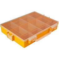 IDEAL BOX Plastic Organiser XL - Yellow/Transparent - Tool Organiser