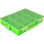 IDEAL BOX Plastic Organiser XL - Transparent Green/Transparent - Tool Organiser