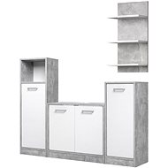 IDEA nábytek Madeira Bathroom Set Concrete/White - Bathroom Set