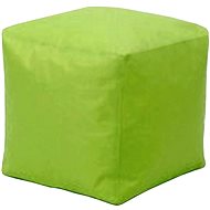 Seat stool CUBE light green with filling - Ottoman
