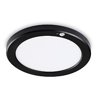 Ideal Lux AURA PL LED luminaire with PIR sensor 3000K 22 cm round, black - Ceiling Light