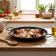 Igotrend 133820 Pan PAELLA 24 cm shallow, 2 handles - Pan