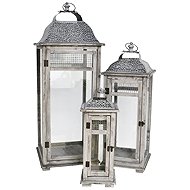 IGOTREND Lanterns set 3 pcs FAROL 89/70/50 cm, grey - Lantern