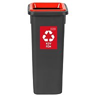Igotrend, 714004 Sorted waste bin 20 L, FIT BIN black/red - Rubbish Bin