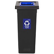 Igotrend, 720003 Sorted waste bin 53 l, FIT BIN black/blue - Rubbish Bin