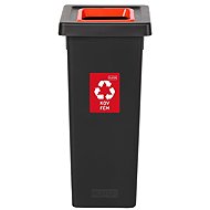 Igotrend, 720004 Sorted waste bin 53 l, FIT BIN black/red - Rubbish Bin