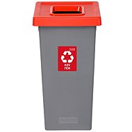Igotrend, 723004 Sorted waste bin 75 l, FIT BIN grey/red - Rubbish Bin