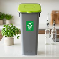 Igotrend Separate basket. waste 53 l FLAP BIN grey/green - Rubbish Bin