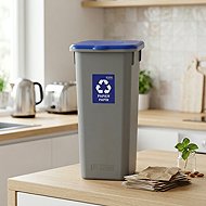 Igotrend Separate basket. waste 53 l FLAP BIN grey/blue - Rubbish Bin