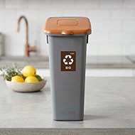 Igotrend Waste separation bin 53 l FLAP BIN grey/brown - Rubbish Bin