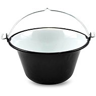 IGOTREND Goulash pot - serving, enamel 0,8 l /16 cm, black - Camping Pot