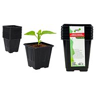 Igotrend Planter, black 9 × 9 × 10 cm, 9 pcs - Seedling Tray