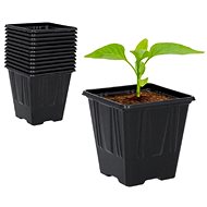 Igotrend Planter, black 11 × 11 × 12 cm, 5 pcs - Seedling Tray