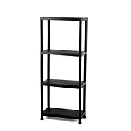 Igotrend Practic plastic, 80 × 30 × 140 cm, black - Shelving Unit