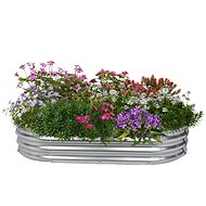 Igotrend Garden bed raised metal oval 120 × 60 × 30 cm, 83420 - Raised Garden Bed