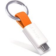 inCharge Micro USB Orange, 0.08m - Dátový kábel