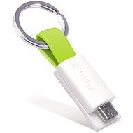 inCharge Micro USB Lime, 0.08m - Dátový kábel